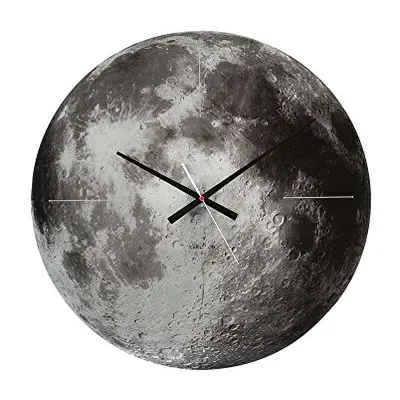 Karlsson Wall Clock Moon Glass Grey, Gray, x x cm