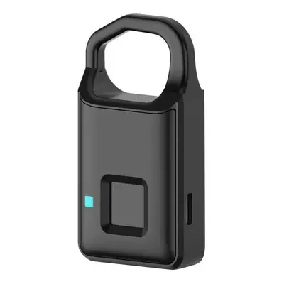 USB Smart Electronic Fingerprint Padlock Anti-theft Suitcase Bag Safety Lock Outdoor Travel