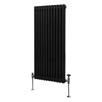 (1500mm x 562mm, Black) Traditional Column Radiator Heater