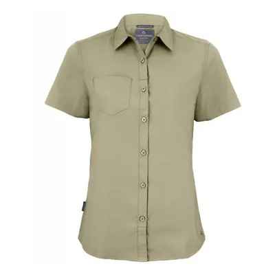 (16 UK, Pebble Brown) Craghoppers Womens/Ladies Expert Kiwi Short-Sleeved Shirt