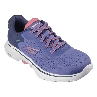 (7 UK, Navy/Coral) Skechers Womens/Ladies GO WALK - Cosmic Waves Trainers