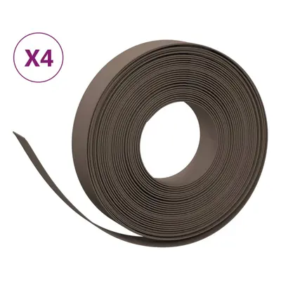 (brown, x 0.1 m) vidaXL Garden Edging Patio Lawn Edging Garden Border Rolls pcs Polyethylene