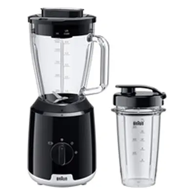 Braun PowerBlend Jug Blenders With Smoothie2Go Bottle 600W 1.5 Litre