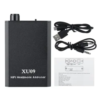 Earphone Amplifier Rechargeable High Performance Stereo XU09 Portable Headphone Amplifier Built-