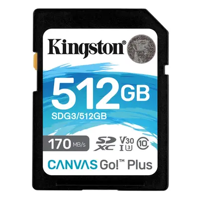 Kingston 512GB Canvas Go! Plus UHS-I SDXC Memory Card