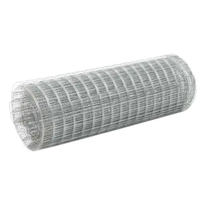 Wire Netting Galvanised Steel 25x0.5 m Square Silver