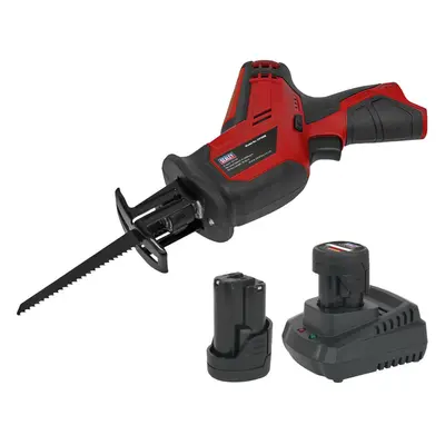 12V Cordless Reciprocating Saw - Includes x 1.5Ah Batteries & Charger - Bag