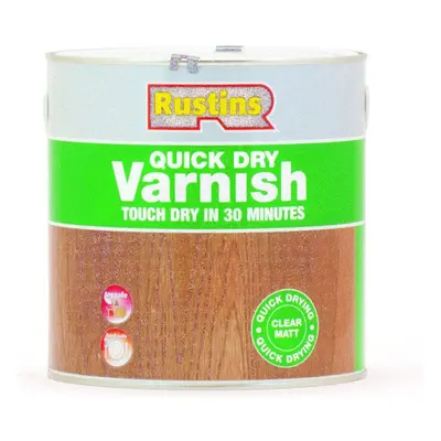 Rustins Quick Dry Varnish Matt - Clear 2.5ltr