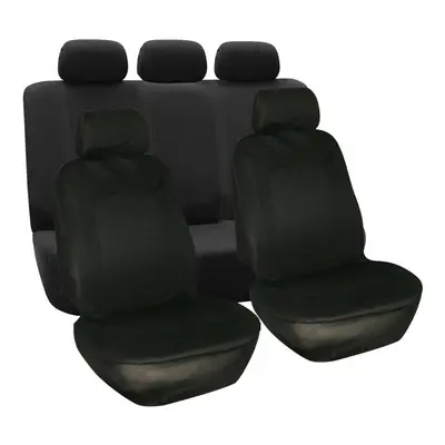 (Black - Pcs) 4/9PCS Universal Protectors Full Set Auto Seat Covers Pad For Car Truck SUV