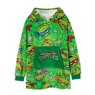 (9-13 Years, Green) Teenage Mutant Ninja Turtles Boys Hoodie Blanket