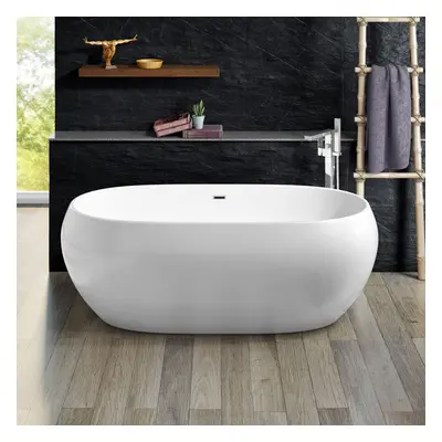 Freestanding Modern Double Ended Bath 1660mm - Olivia By Voda Design