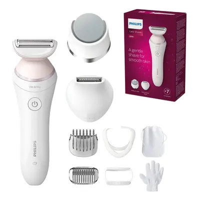 Philips Lady Shaver Series BRL176/00 Cordless Shaver with Wet and Dry use BRL176/00, White