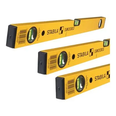 Stabila 70-2 Double Plumb Spirit Level Pack 60cm, 120cm & 180cm