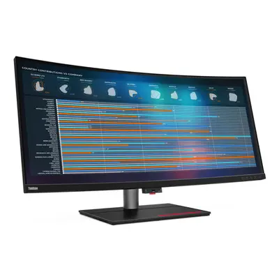 Lenovo ThinkVision P40w-20 - LED monitor - curved - 40" (39.7" viewable) - x WUHD @ Hz - IPS - c