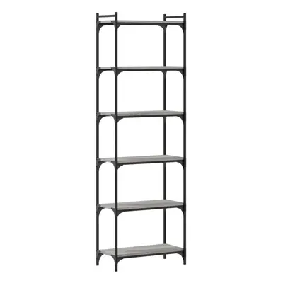 (grey sonoma, x x cm) vidaXL Bookcase Bookshelf Storage Cabinet Rack Book Shelf Engineered Wood