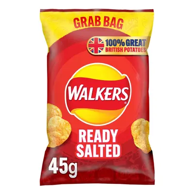 Walkers Ready Salted Crisps Grab Bags - 32x45g