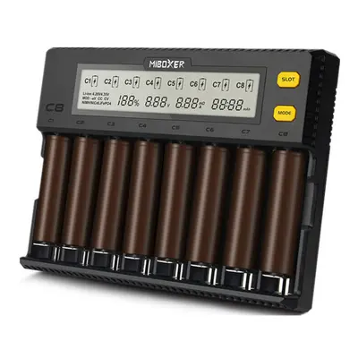 8 Slots Rapid Smart AA AAA Battery Charger