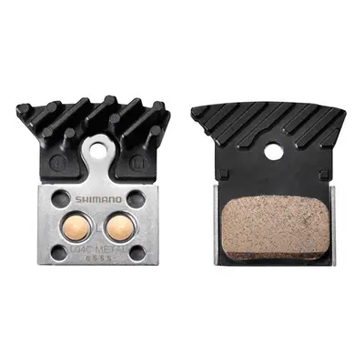 Shimano Spares L04C Disc Brake Pads Alloy Backed With Cooling Fins Metal Sintered