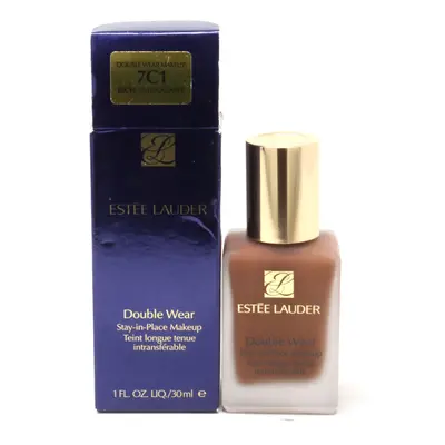 (7C1 Rich Mahogany) Estee Lauder Double Wear Stay-In-Place Makeup 1oz/30ml New With Box