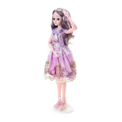 () 60CM Cute Princess Tisza Joint Movable Ball Doll Eyes Twinkle Function with Dress Set Toy for