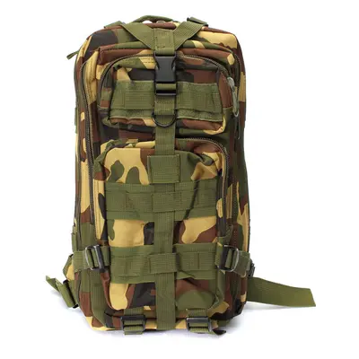 (Jungle Camouflage) 30L Climbing Bag Tactical Backpack Waterproof Shoulder Backpack Outdoor Camp