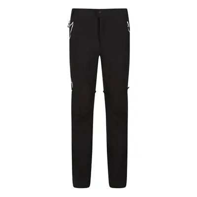 (42R, Black/Ash) Regatta Mens Mountain Zip-Off Trousers