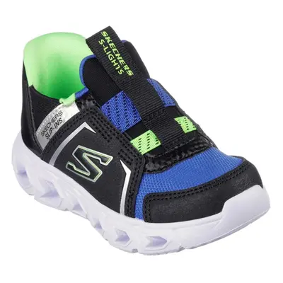 (5 UK Child, Black/Blue/Lime) Skechers Boys Hypno-Flash 2.0 - Vexlux Trainers