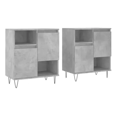 (concrete grey) vidaXL Sideboard Storage Cupboard Highboard Home Side Cabinet Engineered Wood