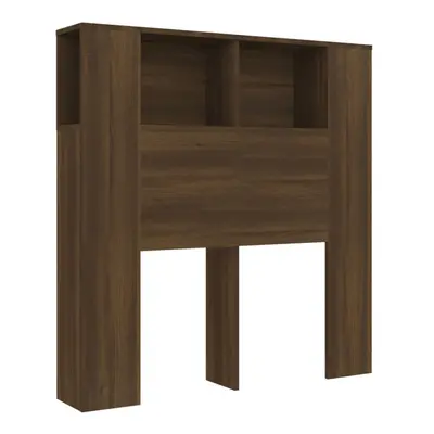 (brown oak) vidaXL Headboard Cabinet Indoor Bookcase Headboard Furniture Multi Colours