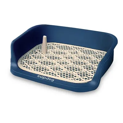 (Dark Blue) Pet Loo Portable Outdoor or Indoor Dog Toliet Alternative to Puppy Pads for Small, M