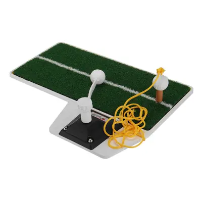 (White, Thickness: 8cm) 3-in-1 Golf Practice Swing Putting Mat Multi-functional Golf Practice Gr