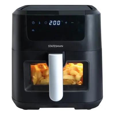 Statesman SKAF05015BK Digital Air Fryer Litre, Pre Set Cooking Programmes, Black