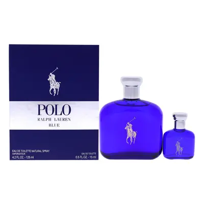 Ralph Lauren Polo Blue 125ml Eau De Toilette & 15ml Mens Gift Set