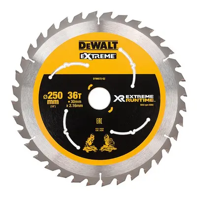 DEWALT Extreme Runtime FlexVolt Mitre Saw Blade x 30mm x 36T