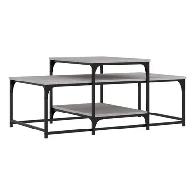 (grey sonoma) vidaXL Coffee Table Living Room Tea Side Table Sofa Table Engineered Wood