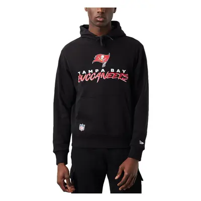 (S, Black) New Era Mens Tampa Bay Buccaneers NFL Script Team Pullover Hoody Hoodie - Black