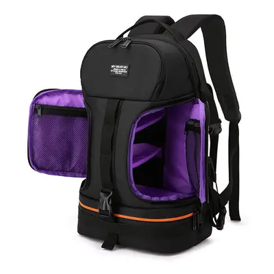 (Purple) Light Pro Sling Bag Shoulder Cross Waterproof Water-resistant with Rain Cover for Canon