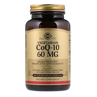 Solgar Vegetarian CoQ10 mg Dietary Supplement 180's Veg Capsules Heart Health, Protective Antiox