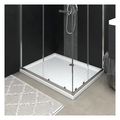 vidaXL Shower Base Tray with Dots White 80x100x4 cm ABS Bath Receptor Bathroom