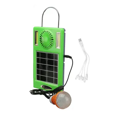 4-in-1 750lm Camping Light COB Work Light Solar Power Panel Fan Power Bank EDC Outdoor Travel