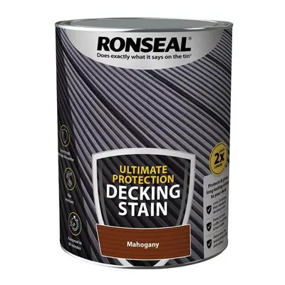 Ronseal Ultimate Protection Decking Stain Rich Mahogany litre