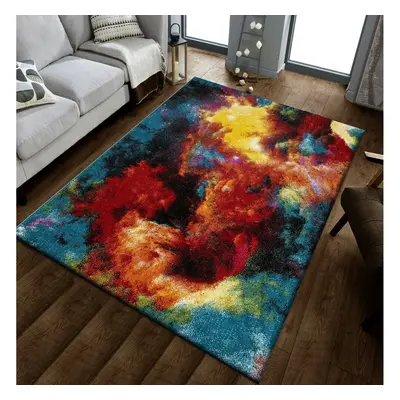 (Splash , 120cm x170cm) Modern Design Hand Carved Runner Multi Colour Rugs