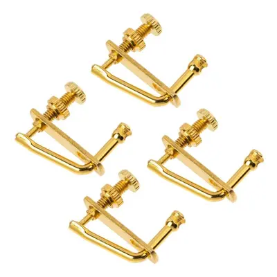 4 pcs Golden Violin Fine Tuners String Adjusters 3/4 4/4 Violin Alloy Tuners Spinner Fiddler Str