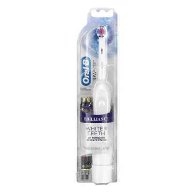 Oral-B, Oral-B 3D White Brilliance Whitening Battery Toothbrush, White, Toothbrush