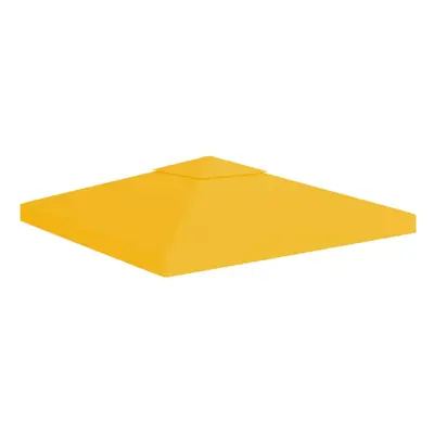 vidaXL 2-Tier Gazebo Top Cover g/mÂ² 3x3 m Yellow Garden Replacement Canopy