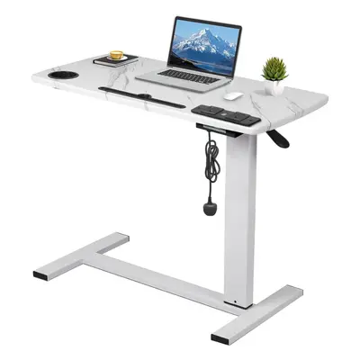 (White) Levede Standing Desk Height Adjustable Sit Stand