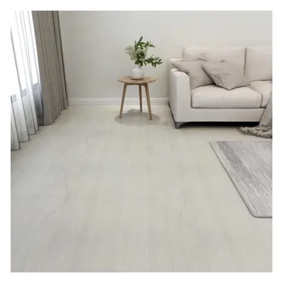 vidaXL 55x Self-adhesive Flooring Planks PVC 5.11 mÂ² Cream Laminate Floor Tile