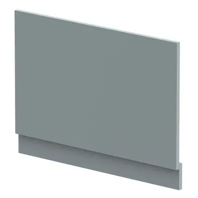 800mm Edge/Power Straight End Bath Panel & Plinth - Matt Coastal Grey