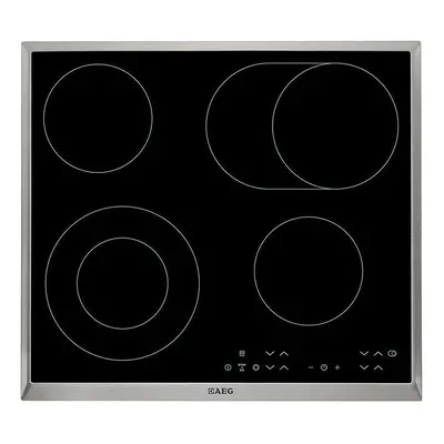 AEG Radiant Ceramic Hob - Stainless Steel - HK634060XB