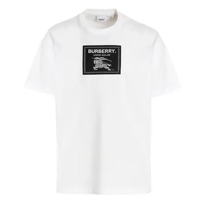 (XS) Burberry Box Logo White T-Shirt